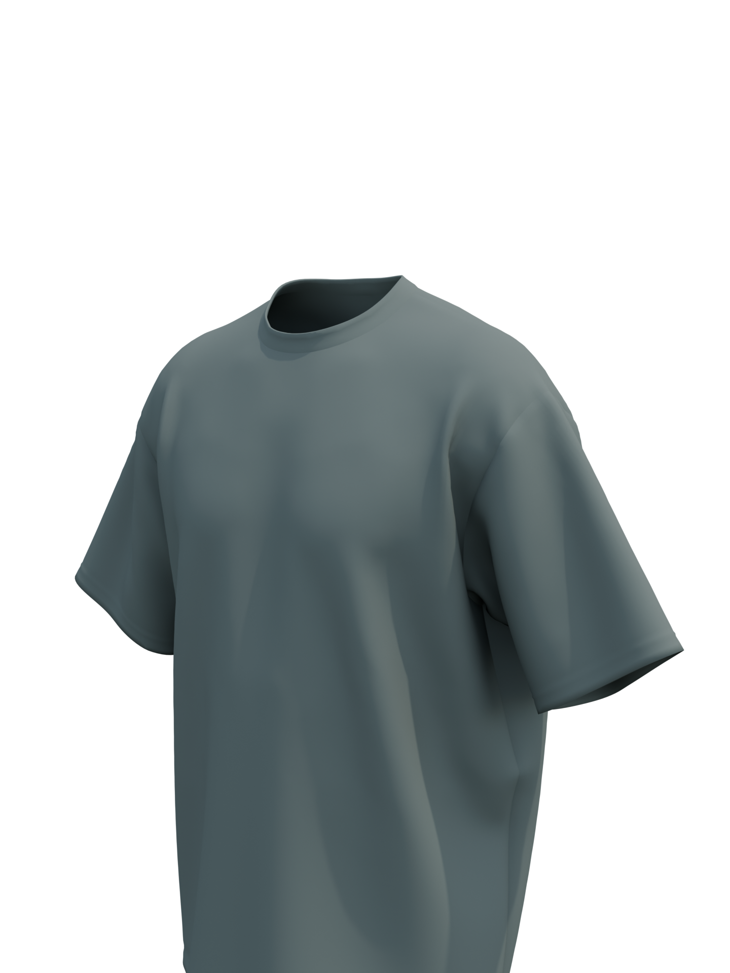Forest Green Oversized Solid T-shirt