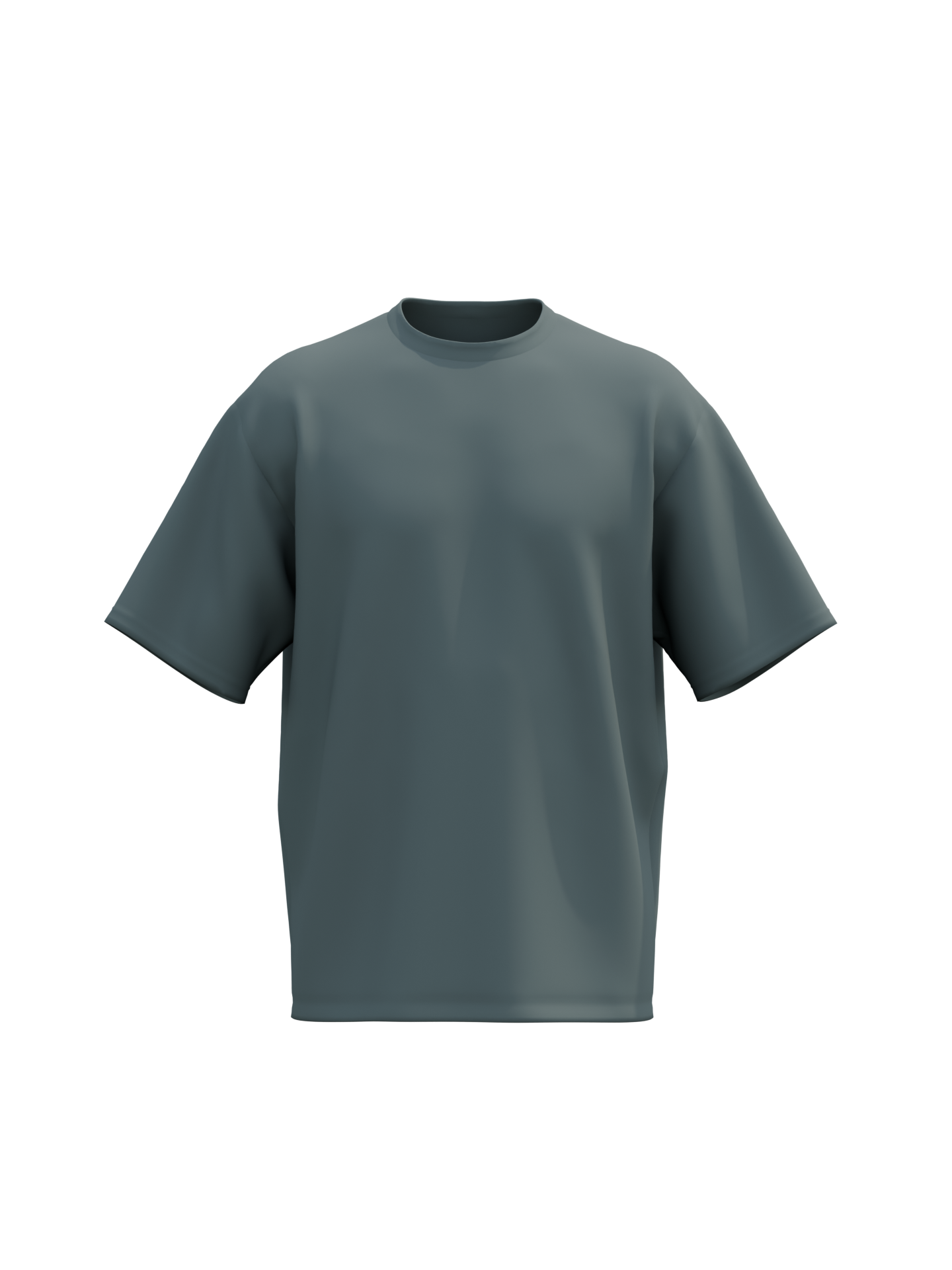 Forest Green Oversized Solid T-shirt