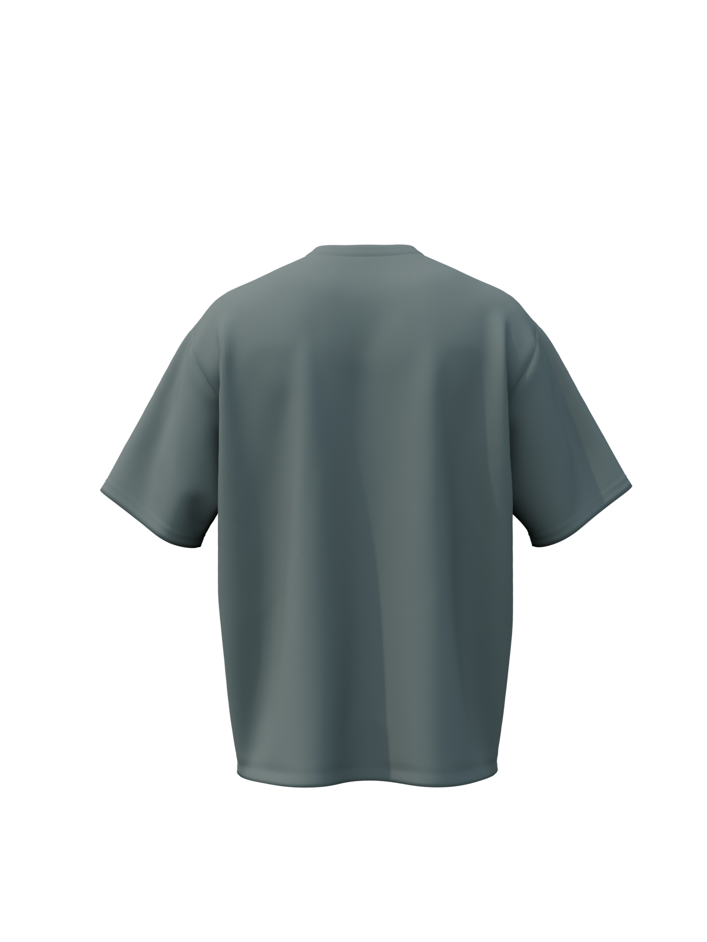Forest Green Oversized Solid T-shirt