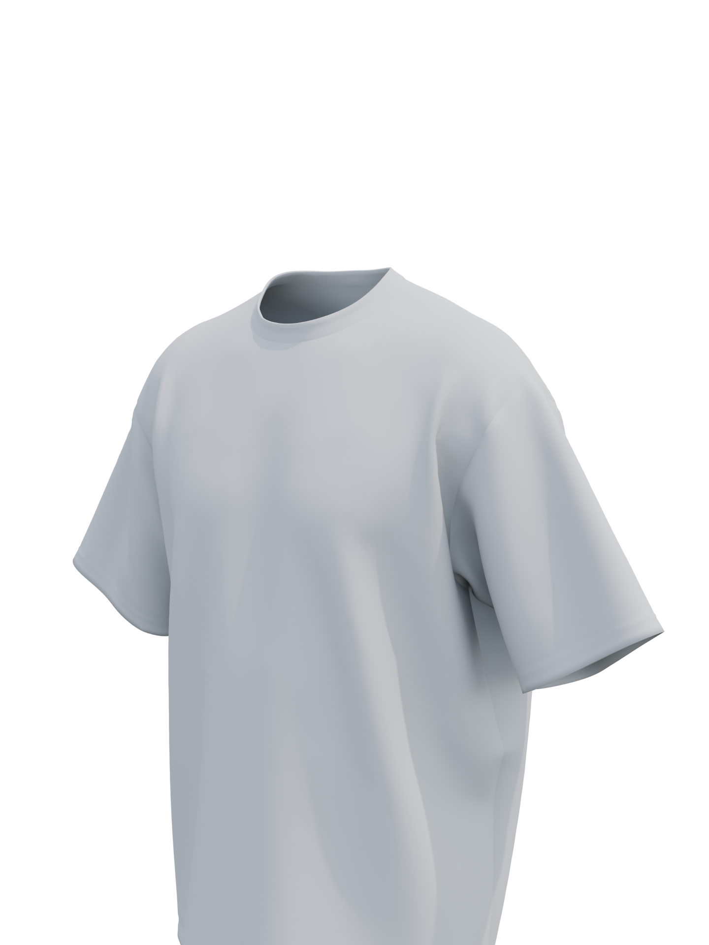 White Oversized Solid T-shirt