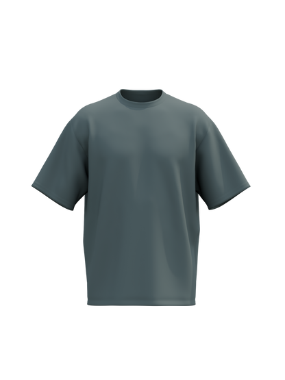 Forest Green Oversized Solid T-shirt